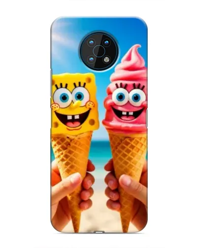 Чехол для Nokia G50 с картинкой «Спанч Боб мороженое»