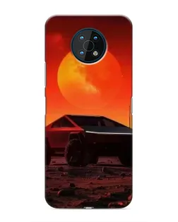 Чехол для Nokia G50 с картинкой «Cybertruck на Марсе»