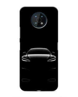 Чехол для Nokia G50 с картинкой «Силуэт Tesla Night»