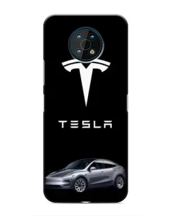 Чехол для Nokia G50 с картинкой «Tesla Model Y»