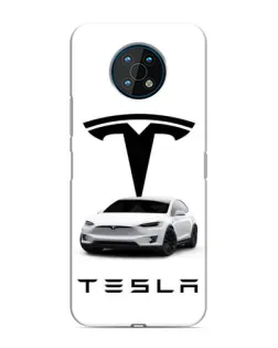 Чехол для Nokia G50 с картинкой «Tesla White Style»