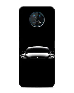 Чехол для Nokia G50 с картинкой «Фары Tesla Night»