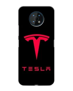 Чехол для Nokia G50 с картинкой «Tesla Red Logo»