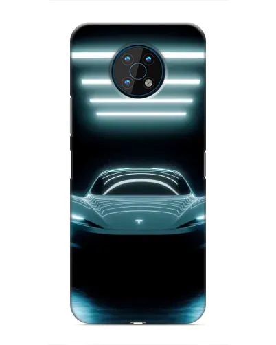 Чехол для Nokia G50 с картинкой «Tesla в неоне» Чехол для Nokia G50 с картинкой «Tesla в неоне»