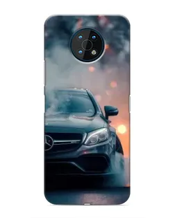 Чехол для Nokia G50 с картинкой «Mercedes — ночной город»