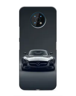 Чехол для Nokia G50 с картинкой «Mercedes на черном»