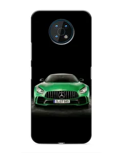 Чехол для Nokia G50 с картинкой «Mercedes — неоновый лого»