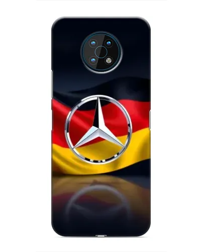 Чехол для Nokia G50 с картинкой «Mercedes — флаг Германии» Чехол для Nokia G50 с картинкой «Mercedes — флаг Германии»