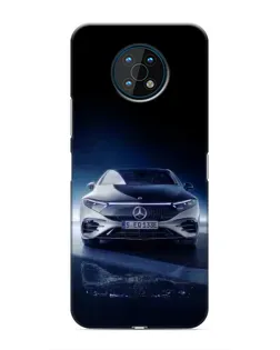 Чехол для Nokia G50 с картинкой «Ночной Mercedes EQ»