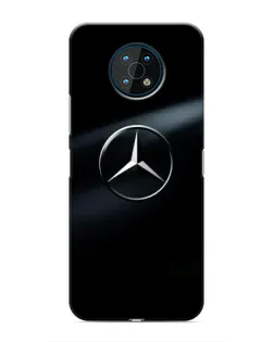 Чехол для Nokia G50 с картинкой «Mercedes на металле»
