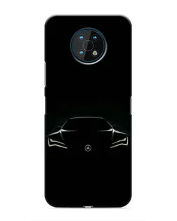 Чехол для Nokia G50 с картинкой «Mercedes — силуэт авто»