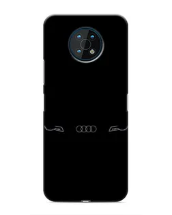 Чехол для Nokia G50 с картинкой «Audi — световой подпись»