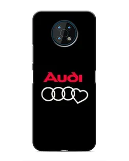 Чехол для Nokia G50 с картинкой «Логотип Audi Heart»
