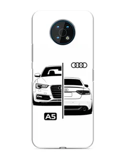 Чехол для Nokia G50 с картинкой «Audi — контрастный дизайн»