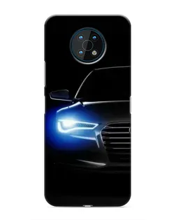 Чехол для Nokia G50 с картинкой «Неоновый взгляд Audi»