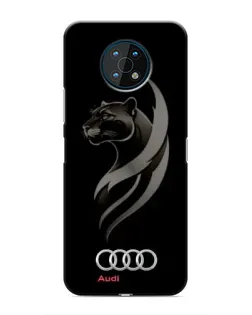 Чехол для Nokia G50 с картинкой «Графика — пантера и Audi»