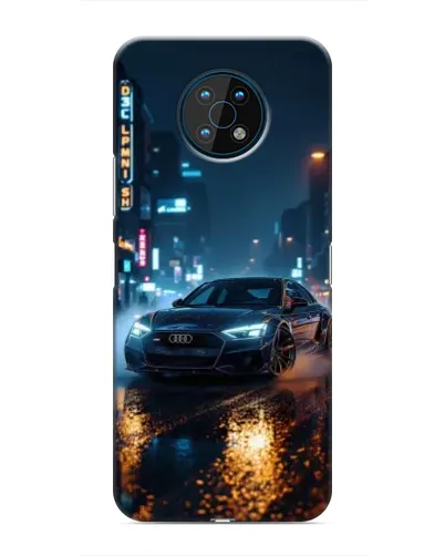 Чехол для Nokia G50 с картинкой «Ночной город и Audi» Чехол для Nokia G50 с картинкой «Ночной город и Audi»