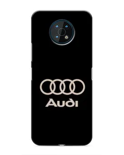 Чехол для Nokia G50 с картинкой «Audi — золотой логотип»