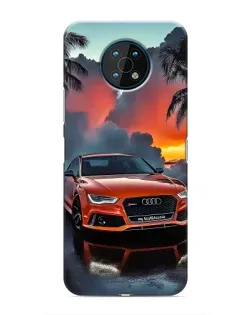 Чехол для Nokia G50 с картинкой «Audi — закат»