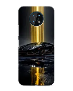 Чехол для Nokia G50 с картинкой «Ночной Lamborghini драйв»