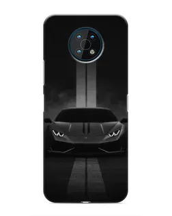 Чехол для Nokia G50 с картинкой «Lamborghini симметрия дорог»