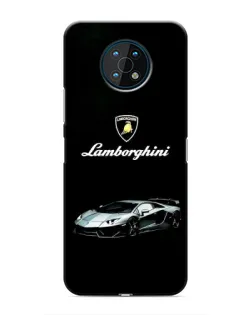 Чехол для Nokia G50 с картинкой «Логотип Lamborghini классика»