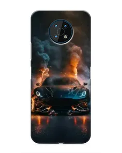 Чехол для Nokia G50 с картинкой «Lamborghini дымная эстетика»