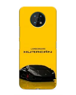 Чехол для Nokia G50 с картинкой «Lamborghini Huracan черный»