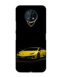 Чехол для Nokia G50 с картинкой «Lamborghini желтый акцент»
