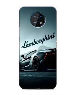 Чехол для Nokia G50 с картинкой «Классическая надпись Lamborghini»