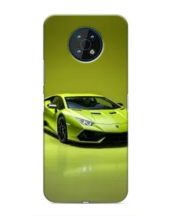 Чехол для Nokia G50 с картинкой «Салатовый Lamborghini Huracan»