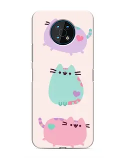 Чохол для Nokia G50 з картинкою «Pusheen тріо» Чохол для Nokia G50 з картинкою «Pusheen тріо»