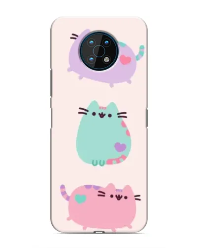 Чохол для Nokia G50 з картинкою «Pusheen тріо»