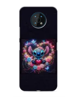 Чехол для Nokia G50 с картинкой «Stitch в цветах» Чехол для Nokia G50 с картинкой «Stitch в цветах»
