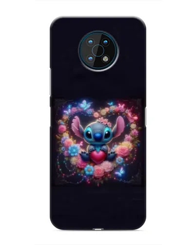 Чохол для Nokia G50 з картинкою «Stitch у квітах»