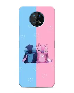 Чехол для Nokia G50 с картинкой «Stitch и Angel Love» Чехол для Nokia G50 с картинкой «Stitch и Angel Love»