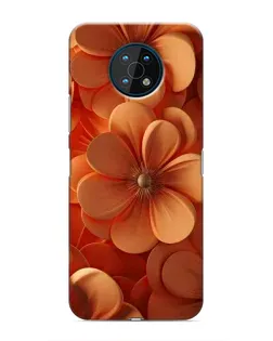 Чехол для Nokia G50 с картинкой «Оранжевый макро цветок»