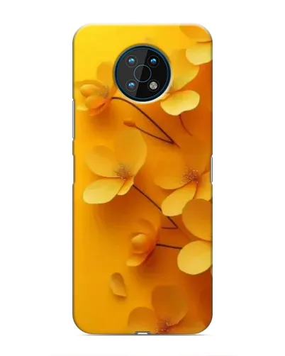 Чехол для Nokia G50 с картинкой «Золотые лепестки»