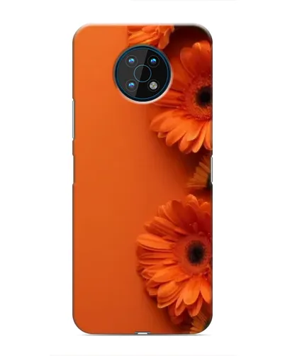 Чехол для Nokia G50 с картинкой «Оранжевые герберы»