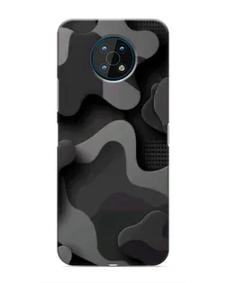 Чехол для Nokia G50 с картинкой «Темный абстрактный камуфляж»