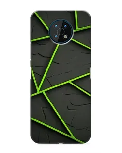 Чехол для Nokia G50 с картинкой «Зеленые геометрические линии» Чехол для Nokia G50 с картинкой «Зеленые геометрические линии»