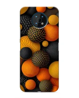 Чехол для Nokia G50 с картинкой «Объемные оранжевые сферы» Чехол для Nokia G50 с картинкой «Объемные оранжевые сферы»
