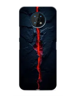 Чехол для Nokia G50 с картинкой «Kрасная лавовая трещина» Чехол для Nokia G50 с картинкой «Kрасная лавовая трещина»