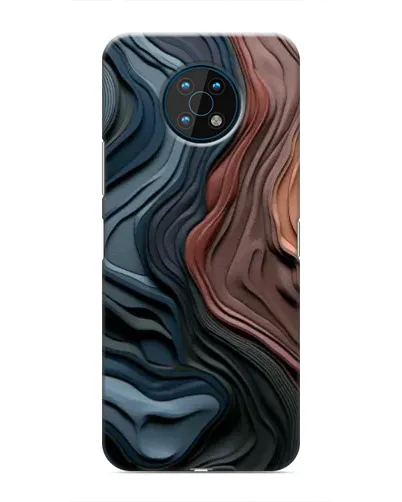 Чехол для Nokia G50 с картинкой «Цветные волны каньона»