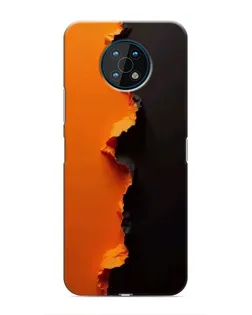 Чехол для Nokia G50 с картинкой «Оранжевый разлом» Чехол для Nokia G50 с картинкой «Оранжевый разлом»