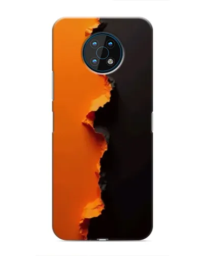 Чехол для Nokia G50 с картинкой «Оранжевый разлом»