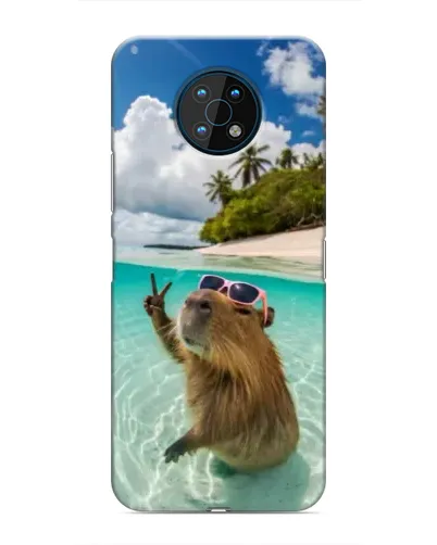 Чехол для Nokia G50 с картинкой «Капибара на море» Чехол для Nokia G50 с картинкой «Капибара на море»