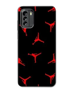 Чехол для Nokia G60 с картинкой «Jordan Red Pattern»