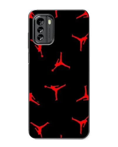 Чехол для Nokia G60 с картинкой «Jordan Red Pattern»