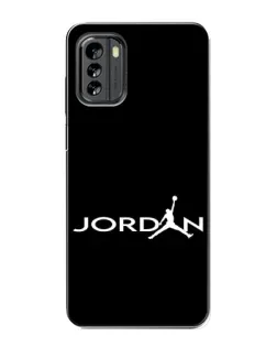 Чехол для Nokia G60 с картинкой «Jordan White Logo»